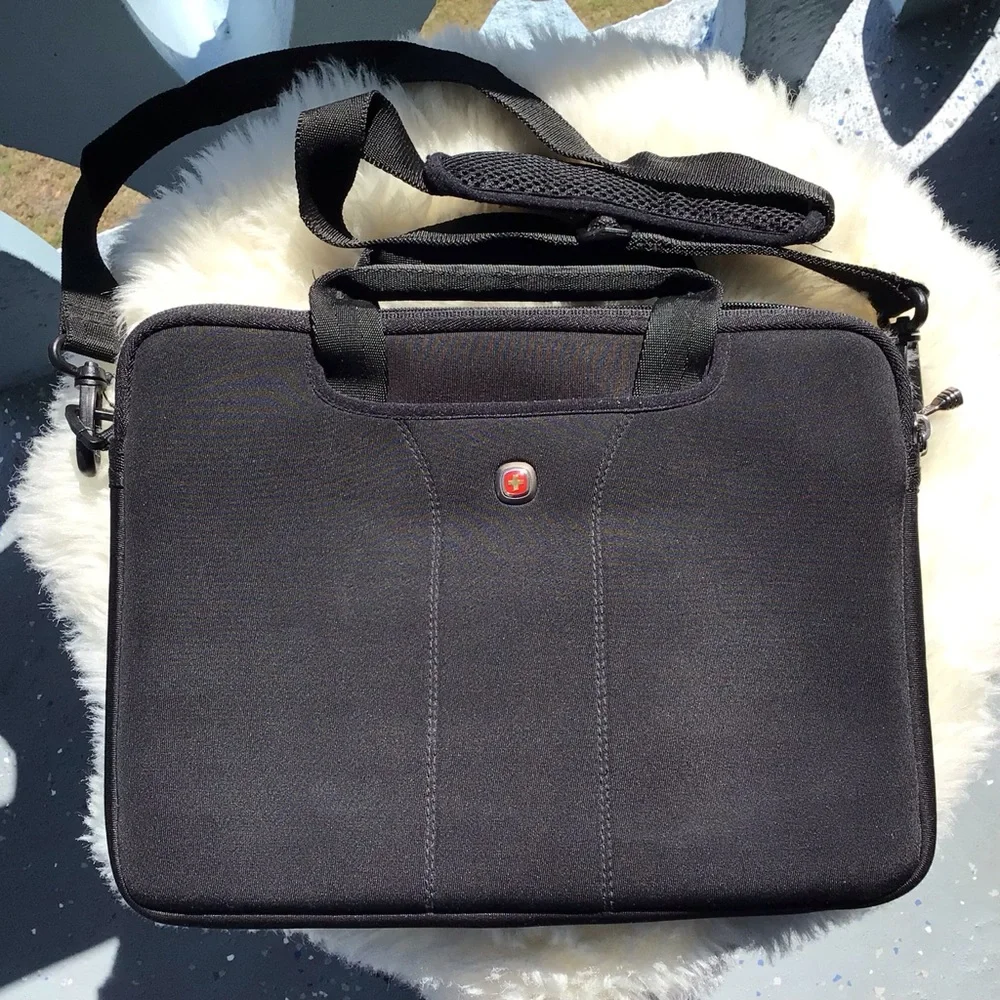 Wenger Top Zip Mini Laptop or iPad Case with Removable Shoulder Strap
